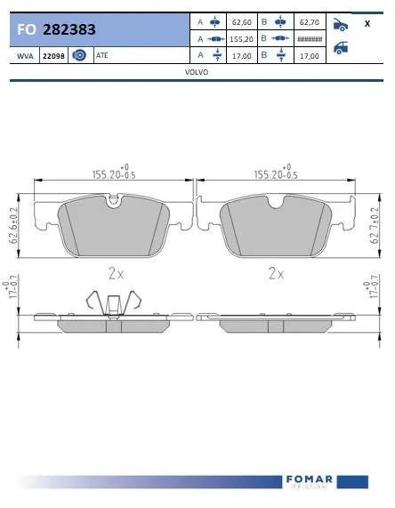 Brake Pad Set, disc brake